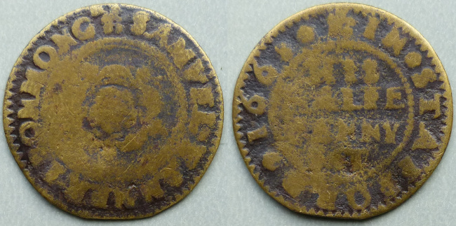 Stafford, Samuel Tanner 1668 Ironmonger halfpenny